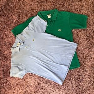 Two Lacoste polos